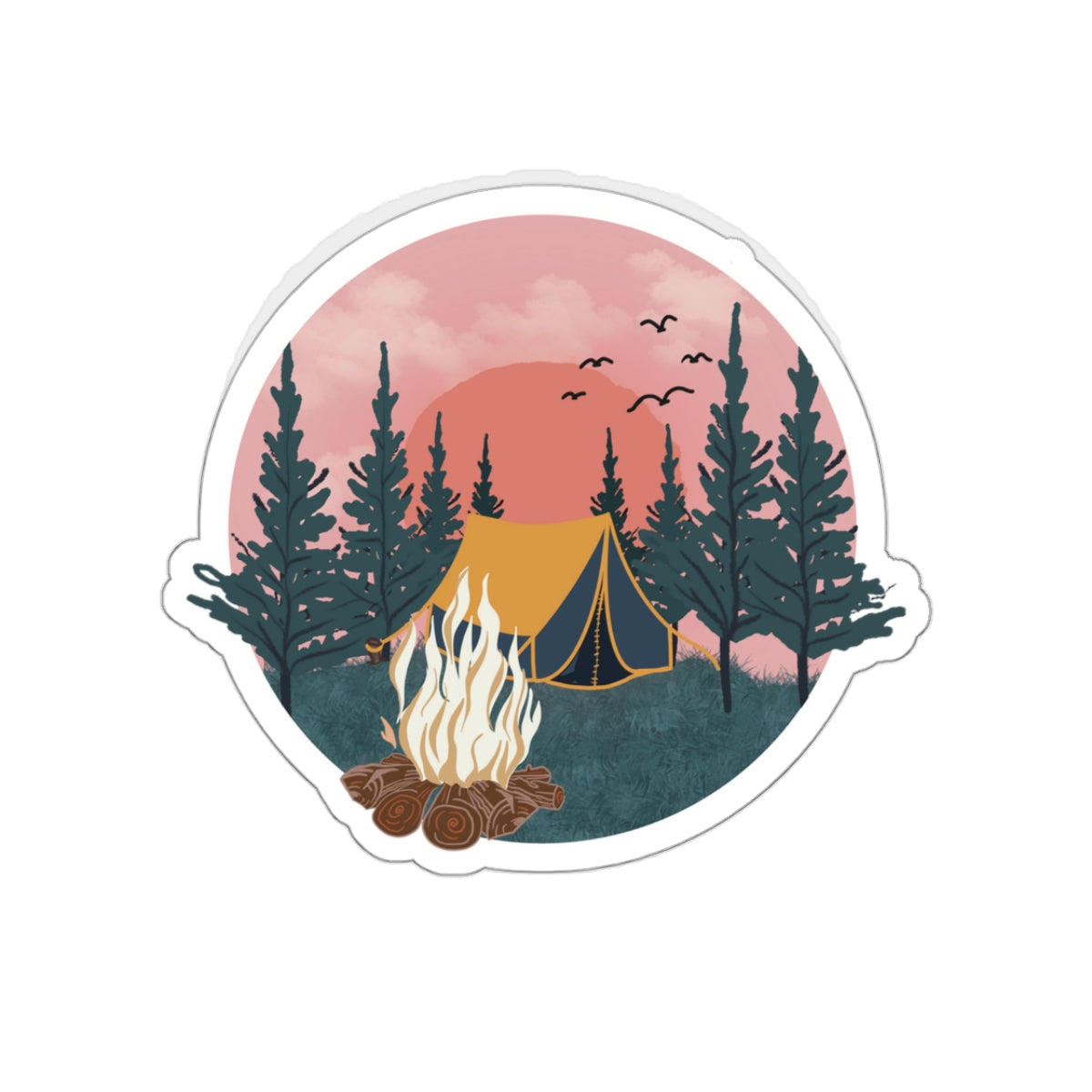 Camping Sticker