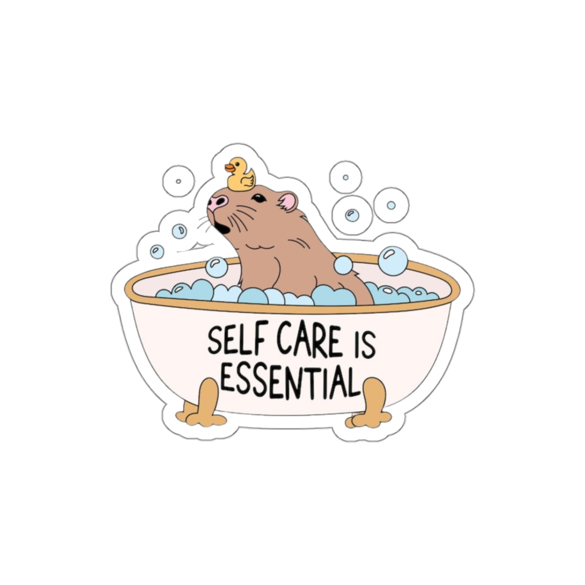 Self care is essential Kiss-Cut Stickers