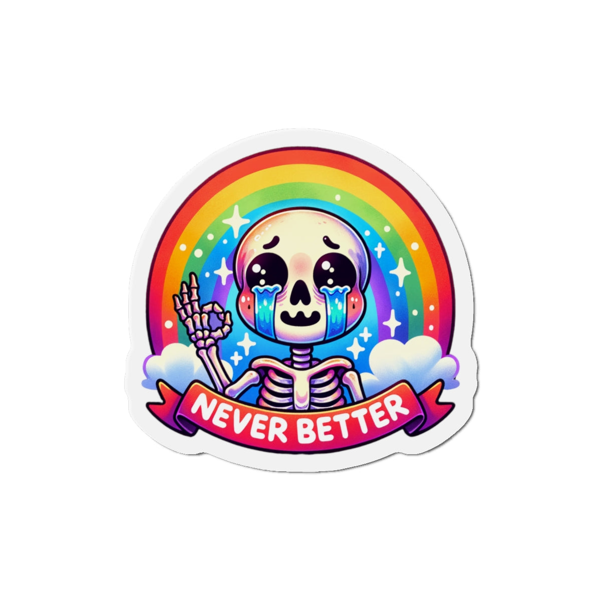 Never Better Die-Cut Magnet