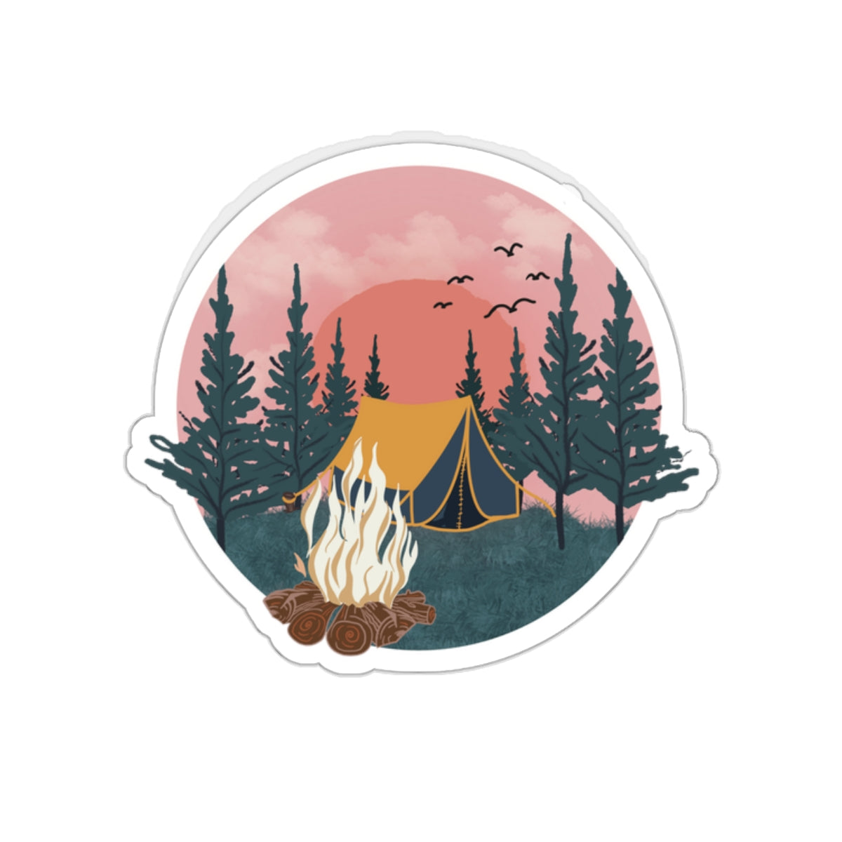 Camping Sticker