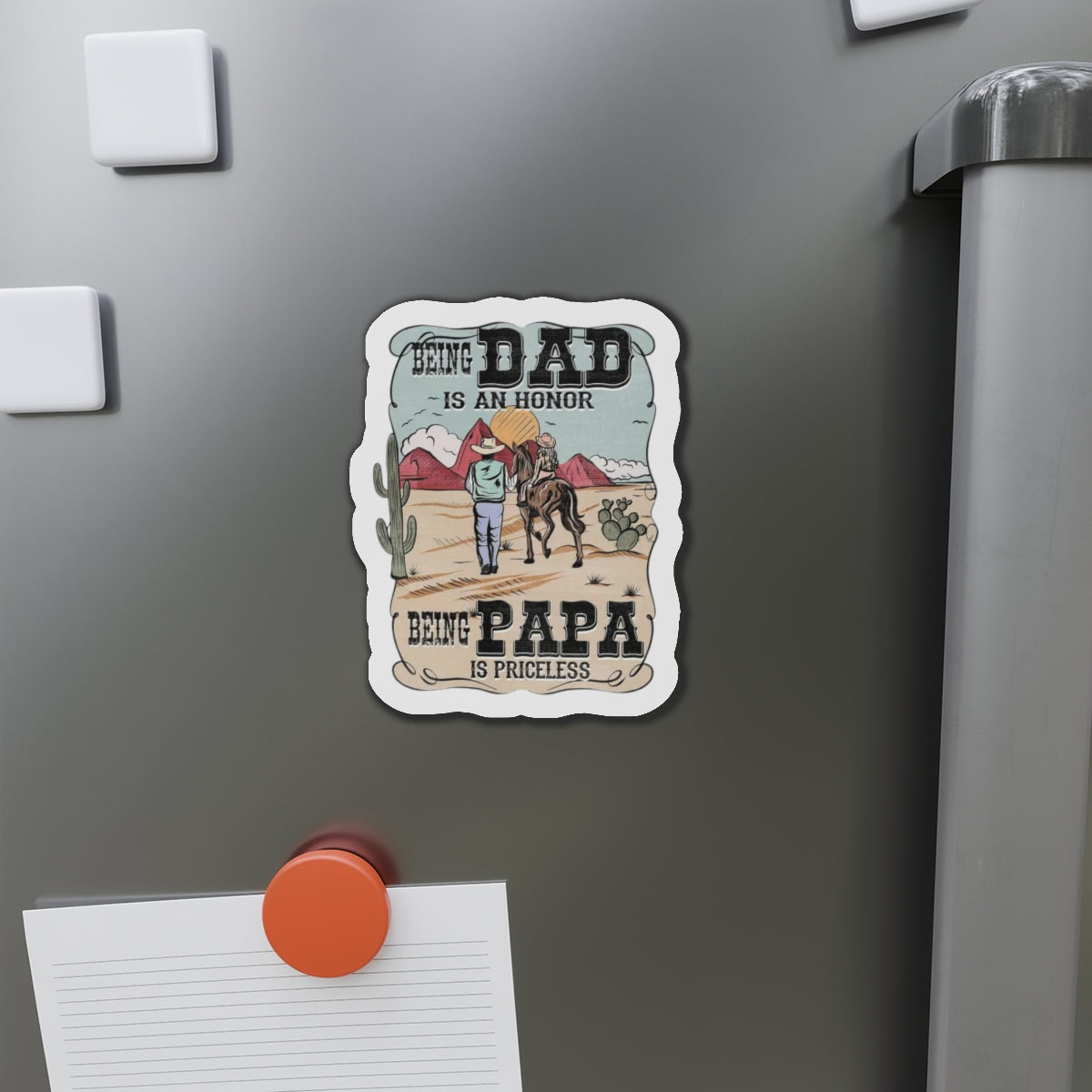 Papa Die-Cut Magnet