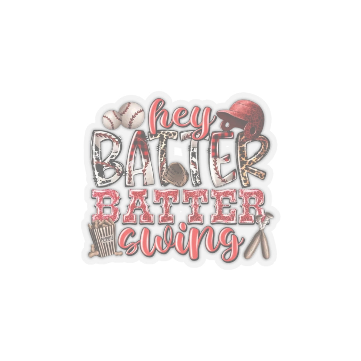 Hey batter batter swing Sticker