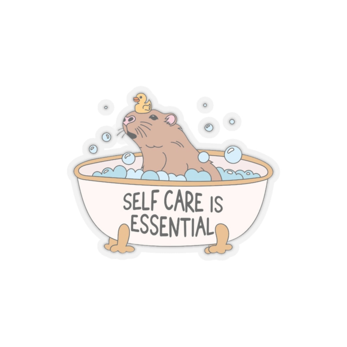 Self care is essential Kiss-Cut Stickers