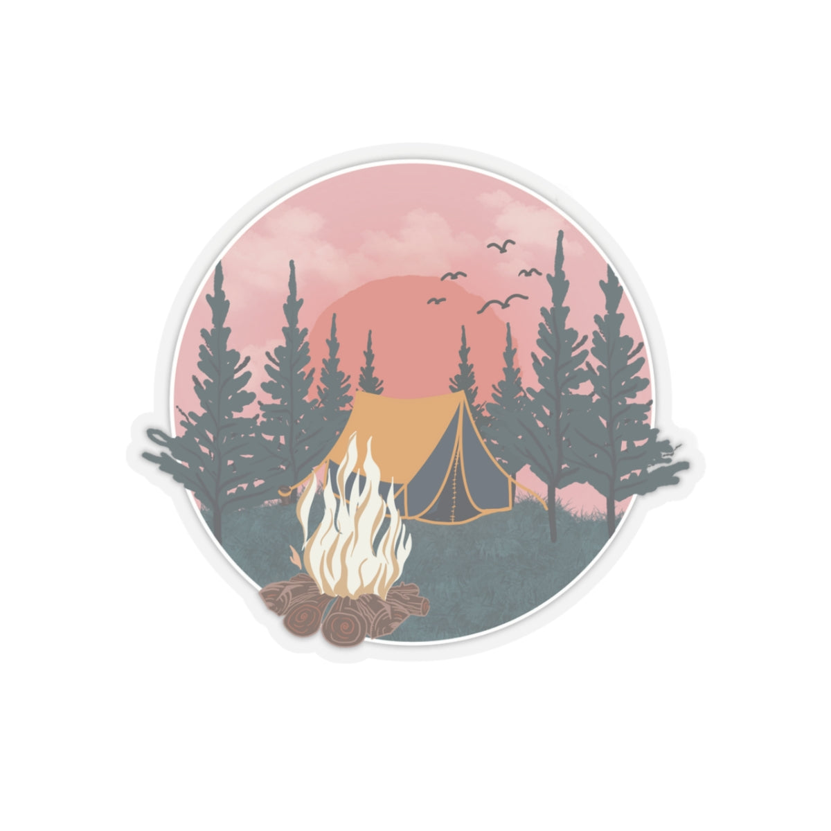 Camping Sticker