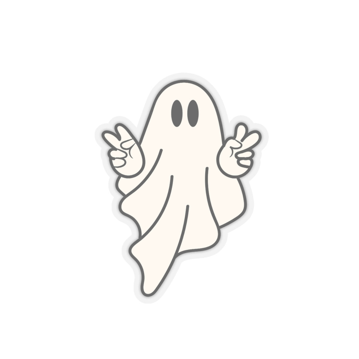 Peace Ghost Sticker