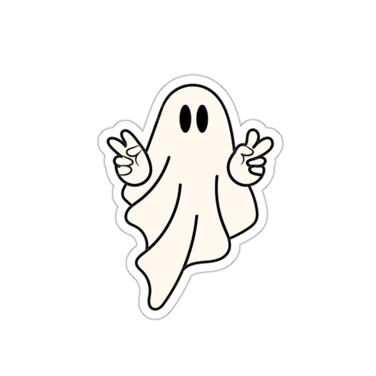 Peace Ghost Sticker